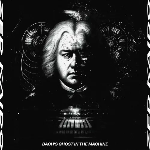 B&W Track cover portraying Johann Sebastian Bach